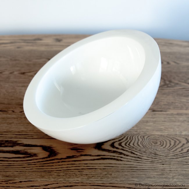 WOW white hemisphere bowl by John Pawson