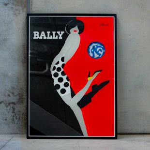 original 1990 Bally kick poster