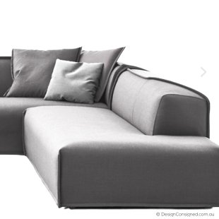 grey modular MASSAS couch by Moroso