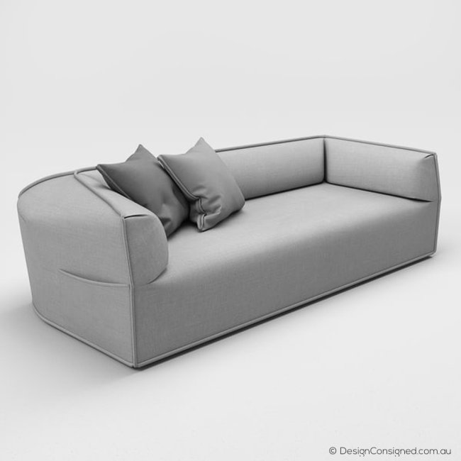 grey designer sofa