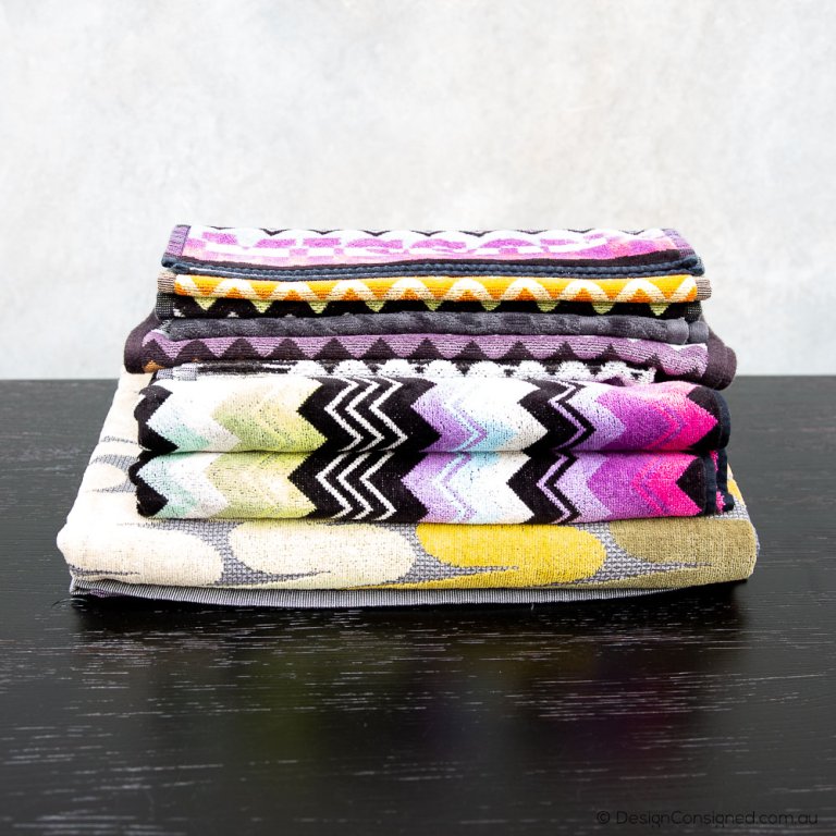 Set of Missoni guest towels Design Consigned