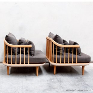 pair of Fly chairs by Space copenhagen