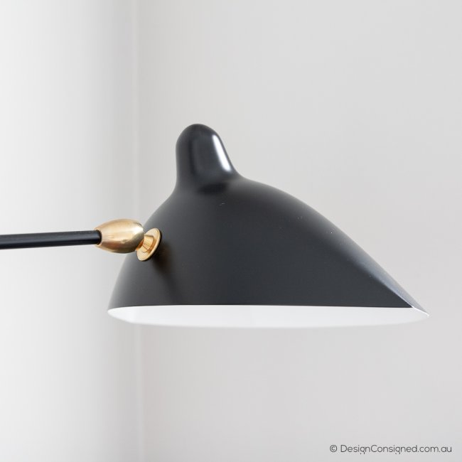 authentic lampadaire black floor lamp by Serge Mouille