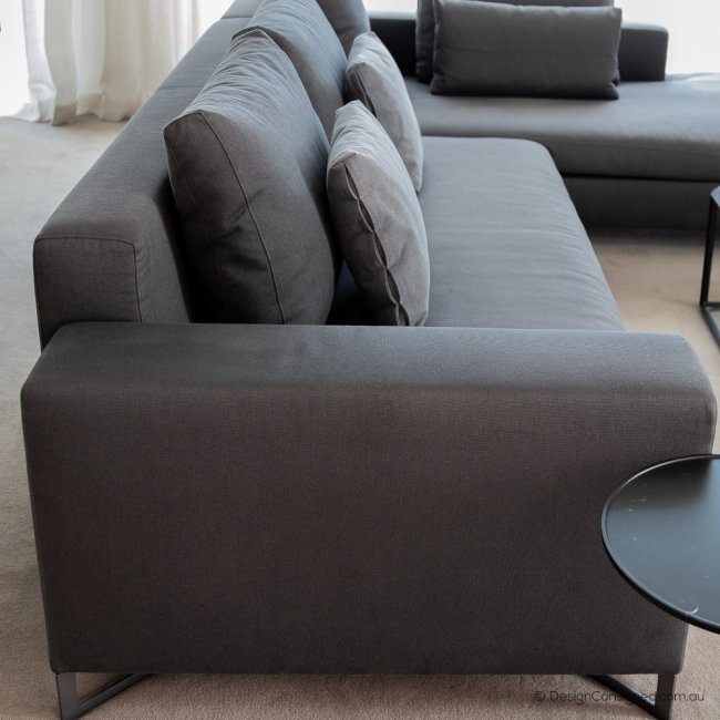 dark grey designer sofa by Molteni ex display