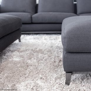 preowned oval twill shag floor rug by Halcyon Lake