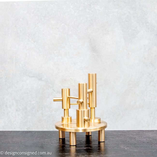 collect brass designer candle holder Fritz Hansen