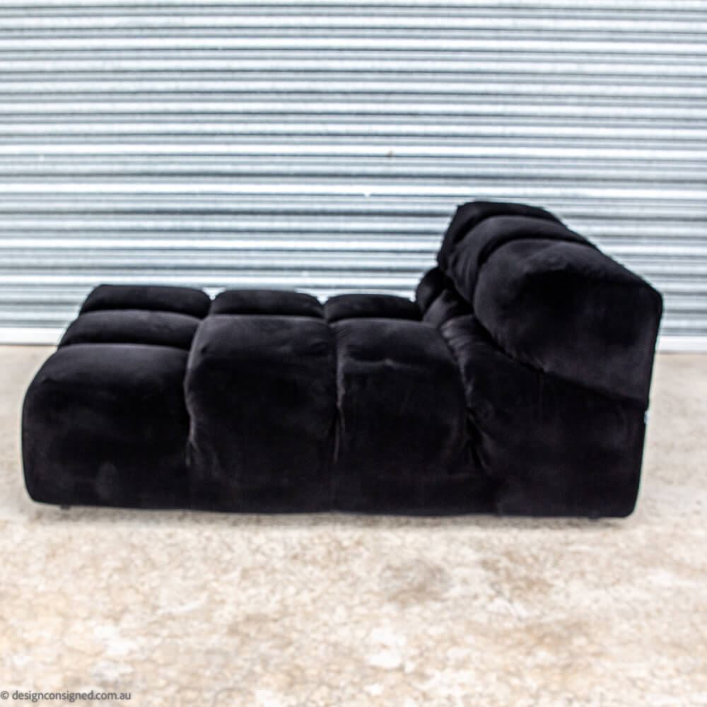 black velvet Tufty Time sofa BBItalia for sale curated preowned home furniture for design lovers