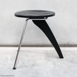 black paddle rudder fin stool by Isamu Noguchi table for sale