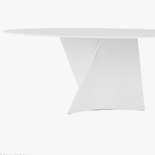 white oval elica table zanotta home furniture