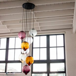 8 orb Meltdown pendant light by Johan Lindsten for Cappellini