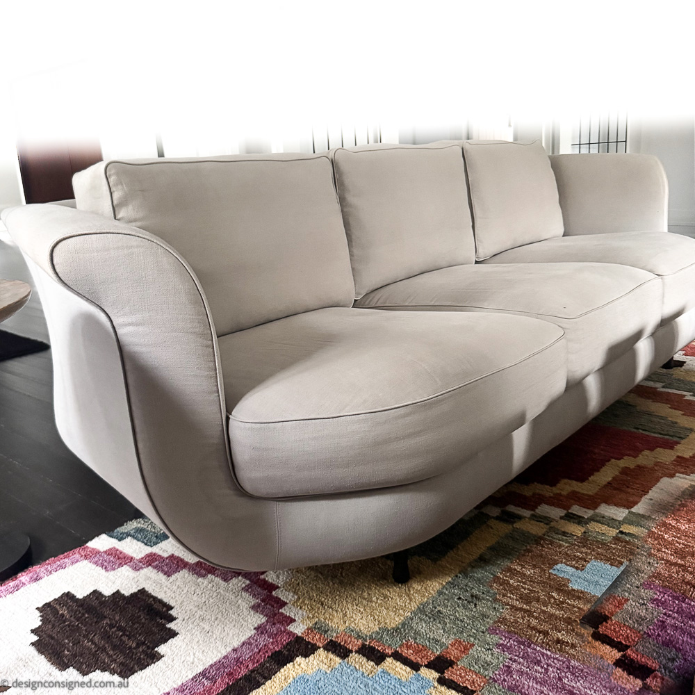 Big Mama sofa by Massimo Ghini for Moroso 3 three seater linen sofa