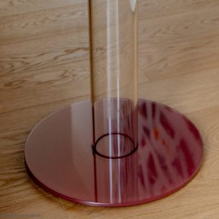 round glass dining table by Glas Italia for sale