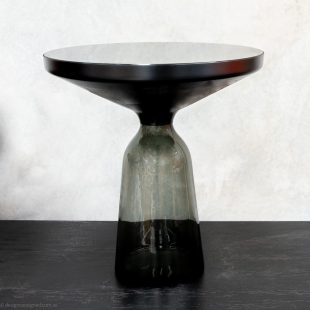black glass bell side table by Sebastian Herkner for ClassiCon design