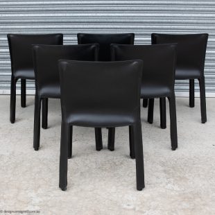 preowned black cab chairs for sale
