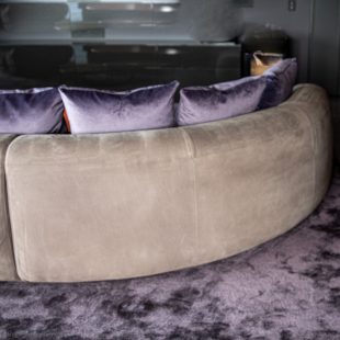 back of PIAF modular sofa by baxter Made in Italy