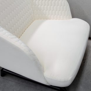 velvet janet lounge chair by Giorgetti ex display designer furniture