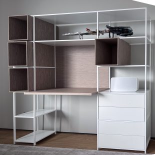 Minima shelving by Bruno Fattorini for MDF Italia design