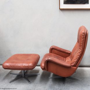 DS231 leather lounge chair by de Sede Switzerland