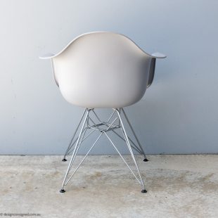 grey eames eiffel base armchair by Vitra for sale