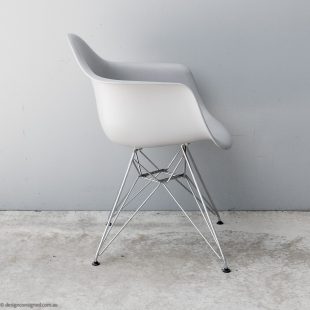 grey eames eiffel base armchair from Vitra designer furniture