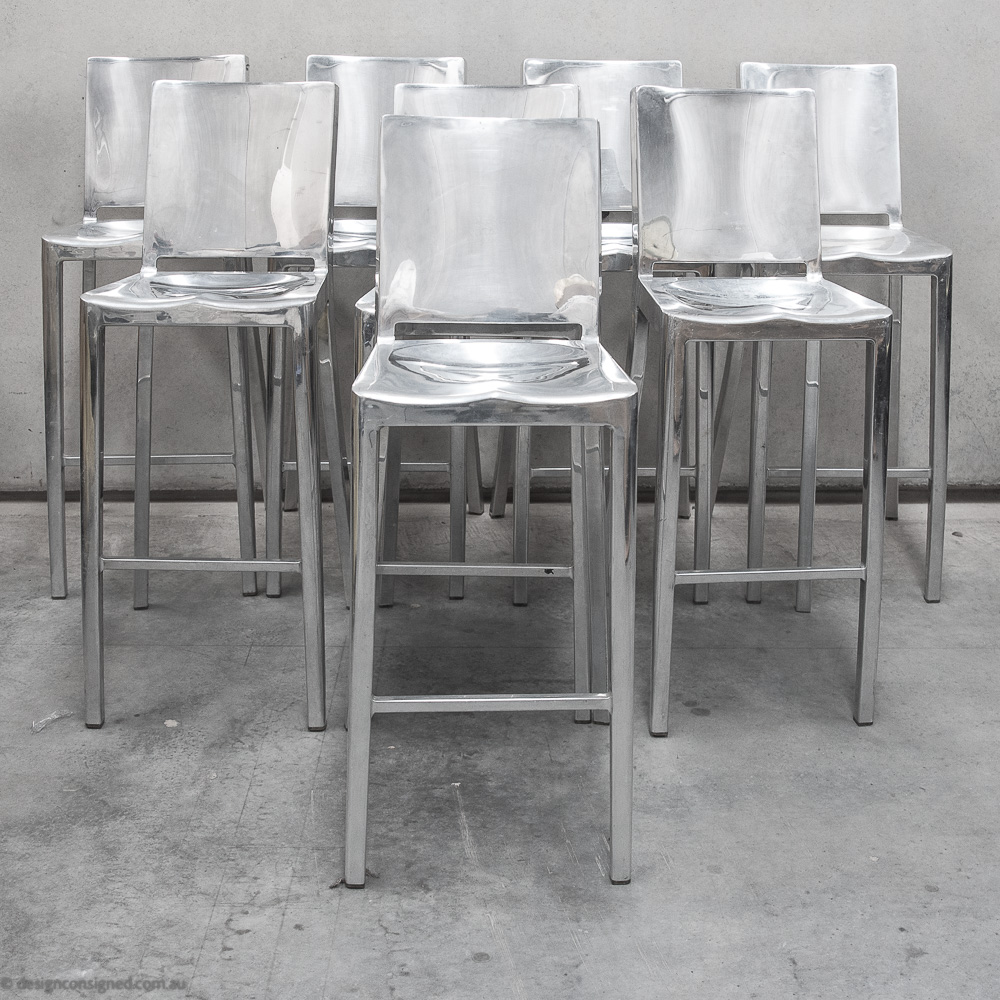 Hudson bar stool by Philippe Starck for emeco set of 8 bar stool by Philippe Starck design