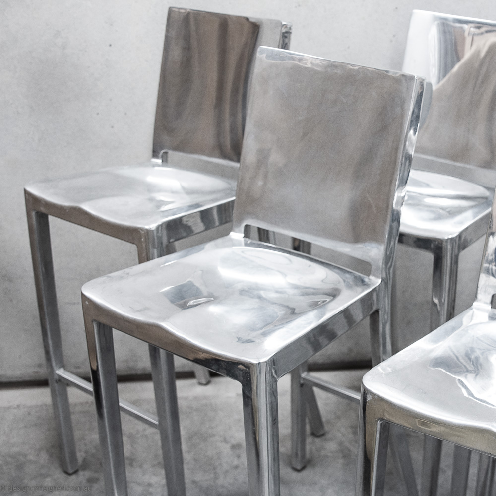 Hudson bar stool by Philippe Starck for emeco