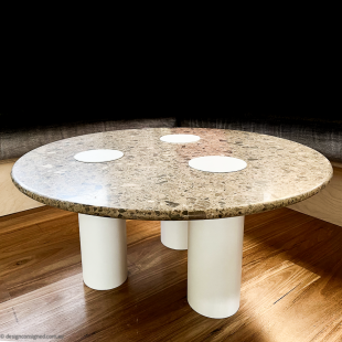 round stone ivy coffee table Grazia and Co