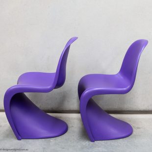 purple panton chair by Verner Panton for Vitra design