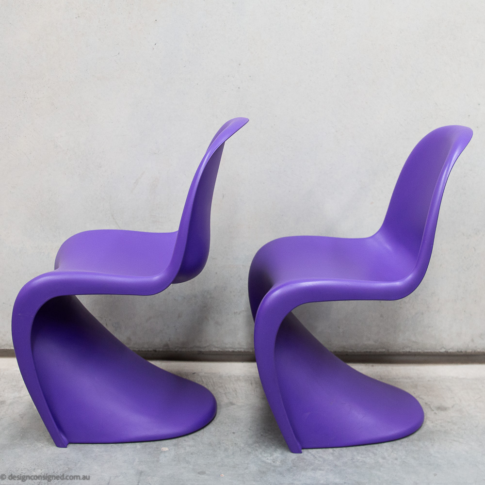 panton chair by Verner panton for vitra design purple panton chair by Verner Panton for Vitra design