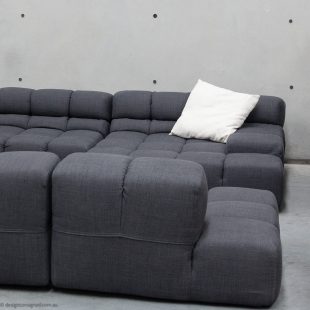 collect authentic tufty time grey sofa