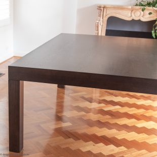 square heta table by Andrew Lowe for Lowe designer tables