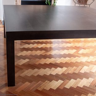 square heta table by Andrew Lowe for Lowe designer tables
