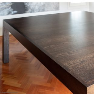 square heta table by Andrew Lowe for Lowe designer tables