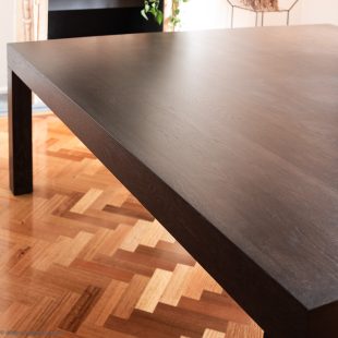square heta table by Andrew Lowe for Lowe designer tables